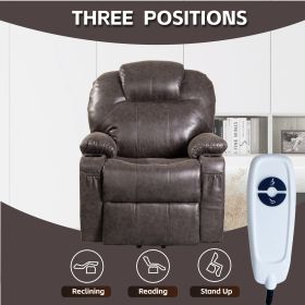 Lehboson Lift Chair Recliners, Electric Power Recliner Chair Sofa for Elderly Black