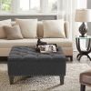 [Only support Drop Shipping Buyer] Lindsey Tufted Square Cocktail Ottoman