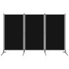 3-Panel Room Divider Black 102.4"x70.9"