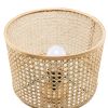 Tenedos Solid Wood Rattan 21.3" Table Lamp with In-line Switch Contro