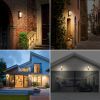 Inowel Motion Sensor Outdoor Wall Light Integrated LED Porch Light with Clear Glass Shade 22529