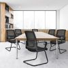 Set of 2 Conference Chairs with Lumbar Support