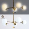 Modern American style chandelier-white-glass lampshade -5 bulbs