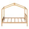 Twin Size Wood House Bed with Storage Space; Natural(OLD SKU: LP000001AAM)