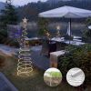 3/4/6FT Battery Lighted Spiral Christmas Trees/WARM