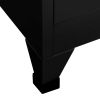 Locker Cabinet Black 35.4"x17.7"x70.9" Steel