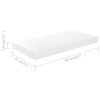 Floating Wall Shelves 4 pcs High Gloss White 19.7"x9.1"x1.5" MDF