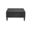 [Only support Drop Shipping Buyer] Lindsey Tufted Square Cocktail Ottoman