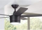 52" Integrated LED Indoor Matte Black Ceiling Fan with Lighting Kit and Remote