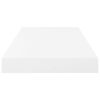 Floating Wall Shelves 4 pcs High Gloss White 19.7"x9.1"x1.5" MDF