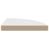 Floating Corner Shelf White 13.8"x13.8"x1.5" MDF