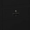 Office Cabinet Black 35.4"x15.7"x70.9" Steel