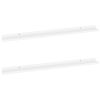 Wall Shelves 2 pcs White 39.4"x3.5"x1.2"