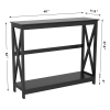 2-Tier Console X-Design Sofa Side Accent Table