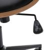 HengMing Bentwood Adjustable Office Chair ; black PU Leather Upholstery and black foot