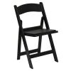 Resin Folding Chair (2 Pack), Black