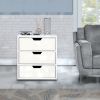 Bedside table with wireless charging station; bedside table with lockers and storage drawers; bedside table sofa coffee table; white