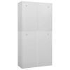 Office Cabinet Light Gray 35.4"x15.7"x70.9" Steel