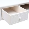 Writing Desk White 43.3"x17.7"x29.9" Wood