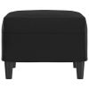 Footstool Black 23.6"x19.7"x16.1" Faux Leather