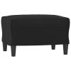 Footstool Black 23.6"x19.7"x16.1" Faux Leather