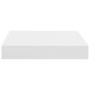 Floating Wall Shelves 2 pcs White 9.1"x9.3"x1.5" MDF