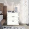 Bedside table with wireless charging station; bedside table with lockers and storage drawers; bedside table sofa coffee table; white