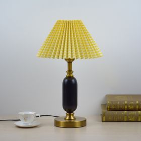 Warm Chinese Style Ceramic Wedding Master Bedroom Decorative Lamp (Option: Yellow-Dimmer Switch-UK)