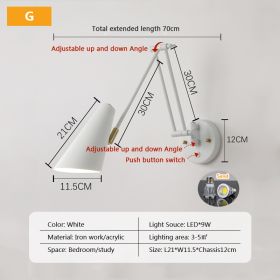 LED Study Reading Wall Lamp (Option: Style G-Neutral light)