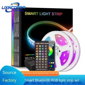 Bluetooth Intelligent Decorative Atmosphere Light Strip (Option: 10 M 300 Lamp Waterproof IP65-40 Button American Standard)