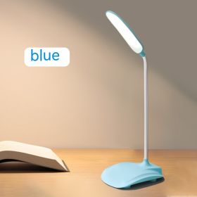 Creative Folding LED Rechargeable Desk Lamp Usb Eye Protection (Option: Baby Blue-2200 MA)