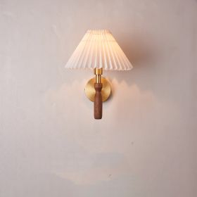 Bedside Living Room Creative And Personalized Wall Lamp (Option: Walnut copper-Tricolor)