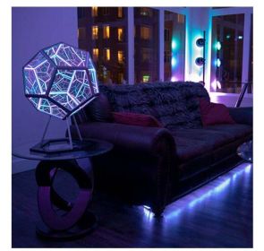 Creative Cool Infinite Dodecahedral Night Light (Option: Seven Colors-5W-EU)