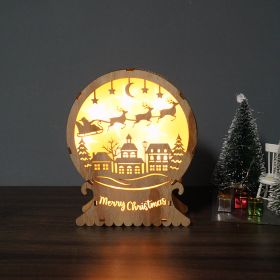 Christmas Supplies Led Lighting Wooden Decoration (Option: SDBJ 07)