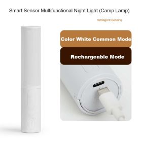 New Style Smart Human Body Induction Motion Sensor LED Night Light For Home Bed Kitchen Cabinet Wardrobe Wall Lamp (Option: Ordinary White Charging)