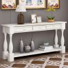 Console Table 64" Long Extra-thick Sofa Table with Drawers and Shelf for Entryway, Hallway, Living Room