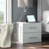 Lundy Low Profile Nightstand with USB, Black, by Hillsdale Living Essentials