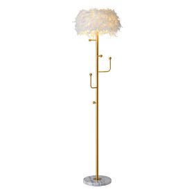 Living Room Hanger Decoration Feather Floor Lamp (Option: Hanger floor lamp-AU)