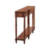 Solid Wood Console Table;  Classic Entryway Table with Storage Shelf and Drawer for Home