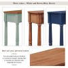 Solid Wood Console Table;  Classic Entryway Table with Storage Shelf and Drawer for Home