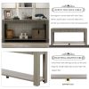 Console Table for Entryway Hallway Sofa Table with Storage Drawers and Bottom Shelf