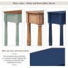 Solid Wood Console Table;  Classic Entryway Table with Storage Shelf and Drawer for Home