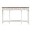 Solid Wood Console Table;  Classic Entryway Table with Storage Shelf and Drawer for Home