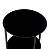 2-piece set  Tempered Glass End Table;  Round Coffee Table for Bedroom Living Room Office