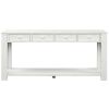 Console Table for Entryway Hallway Sofa Table with Storage Drawers and Bottom Shelf