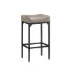 Bar stool set 2PC (White+Golden/Grey+Black)