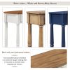 Solid Wood Console Table;  Classic Entryway Table with Storage Shelf and Drawer for Home