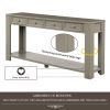 Console Table for Entryway Hallway Sofa Table with Storage Drawers and Bottom Shelf