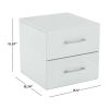 Lundy Low Profile Nightstand with USB, Black, by Hillsdale Living Essentials