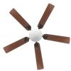 Indoor/Outdoor Oil Rubbed Bronze 5 Blade Reverse Airflow Ceiling Fan, 1 LED Light Bulb